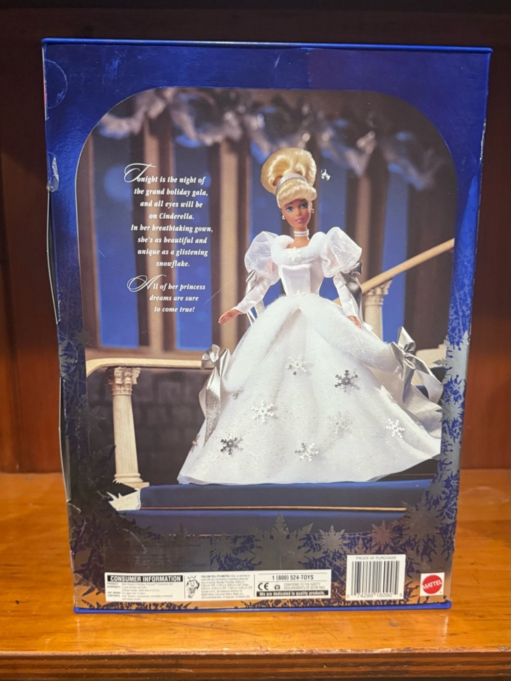 Mattel Cinderella Holiday Princess Doll White & Silver - Picture 2 of 2